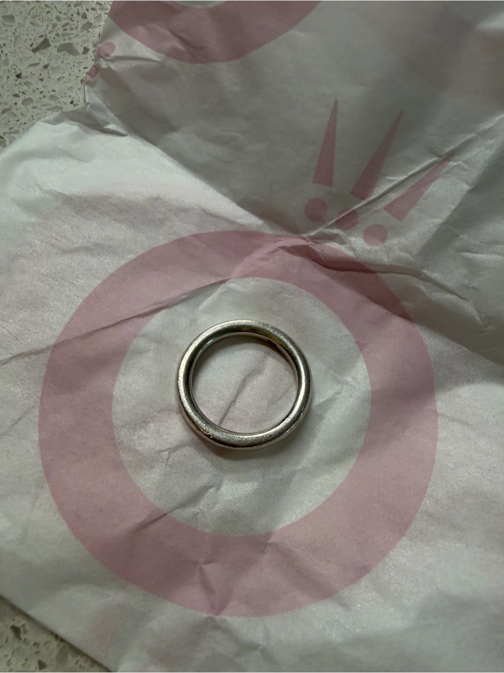 Authentic Pandora Sterling Silver Band Ring - Size 7